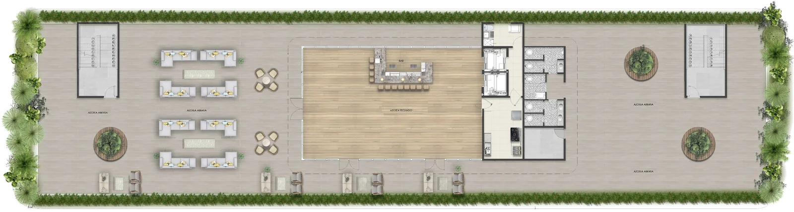 Rooftop floorplan